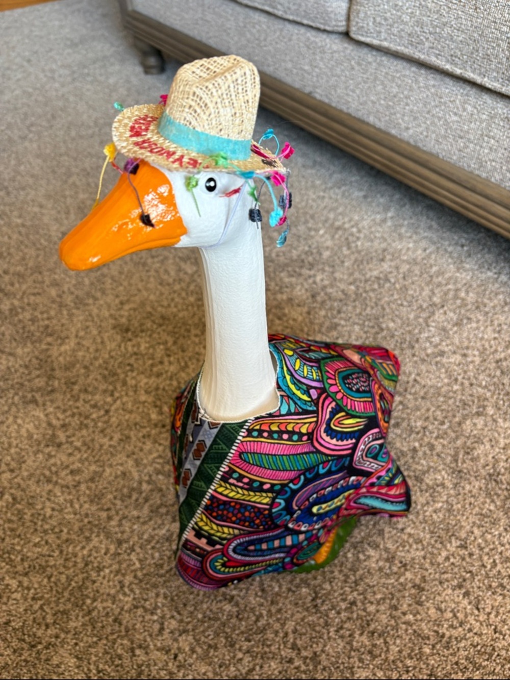 Porch goose fiesta outfit